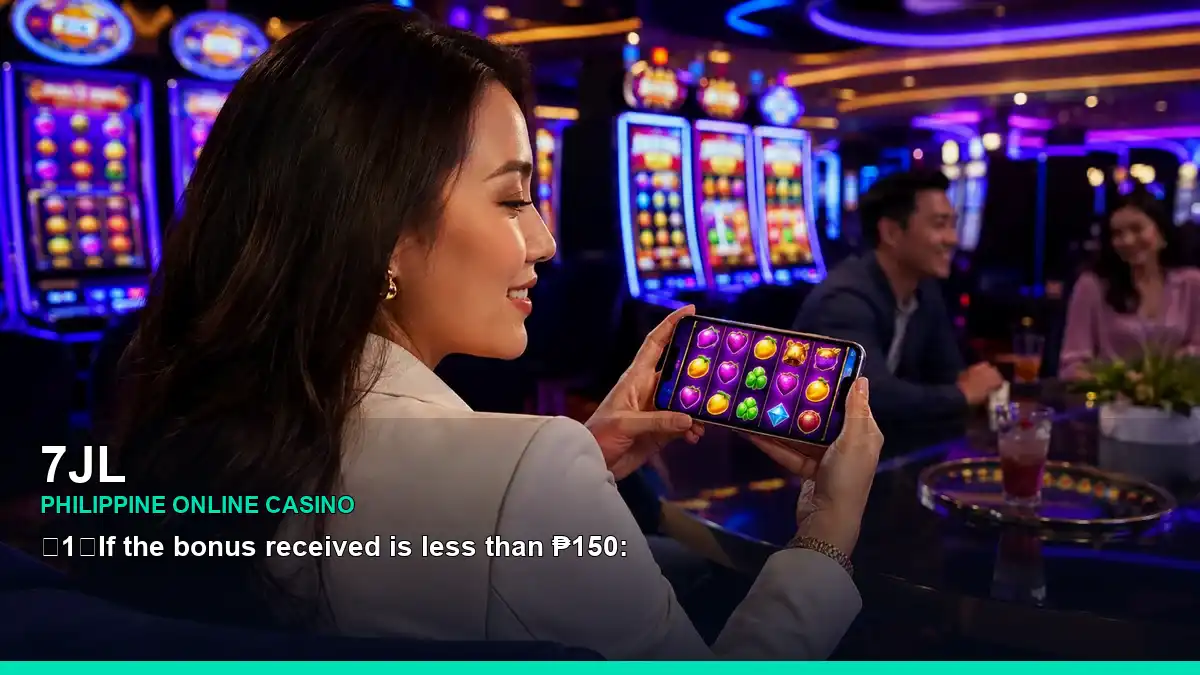 7JL mobile casino games with an adult Filipina casino host in a lively celebratory setting