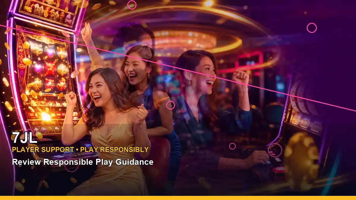 7JL neon-lit Slot games arranged in a panoramic reel layout for Philippine players